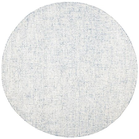 Safavieh 10 x 10 ft. Abstract Hand Tufted Round Area Rug; Ivory & Blue ABT470M-10R
